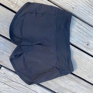 Lululemon, black, size 4, speed up shorts.